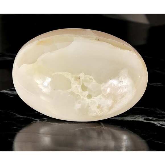 Marble Onyx Egg with base - 3" Easter Gift, Home Office Decor, Paperweight - New - Picture 8 of 11